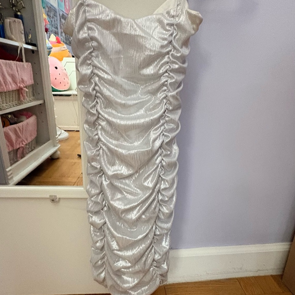 Katie J NYC Silver Ice Dress - Tween L